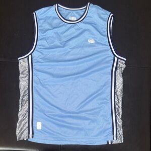 NBA Blue Mesh Jersey with Navy Trim